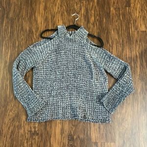 Woven Heart Knit Sweater
